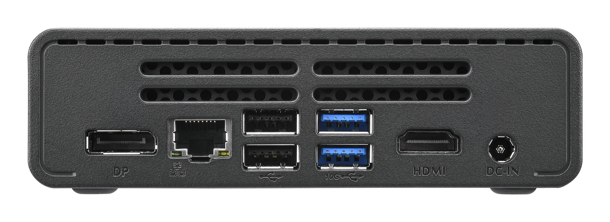 Shuttle Nano PC NE10N, Intel N 100, 1x HDMI, 1x DP, 6x USB, 1x LAN, VESA, lüfterlos, 24/7 Dauerbetrieb