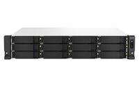 QNAP TS-1264U-RP NAS Rack (2U) Intel® Celeron® 8 GB DDR4 0 TB QNAP QTS Aluminium, Schwarz