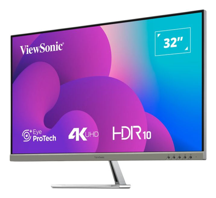 Viewsonic VX3276-4K-MHD-2 Computerbildschirm 81,3 cm (32") 3840 x 2160 Pixel 4K Ultra HD LCD Schwarz, Silber