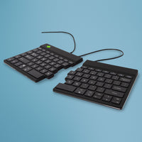 R-Go Tools Ergonomische Tastatur R-Go Split Break v2 mit Pausensoftware, geteilte Tastatur, QWERTY (US), Kabelgebunden, Schwarz