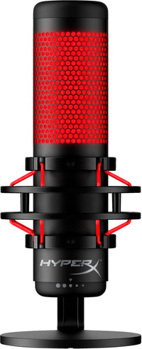 HyperX QuadCast - USB Microphone (Black-Red) - Red Lighting Rot PC-Mikrofon