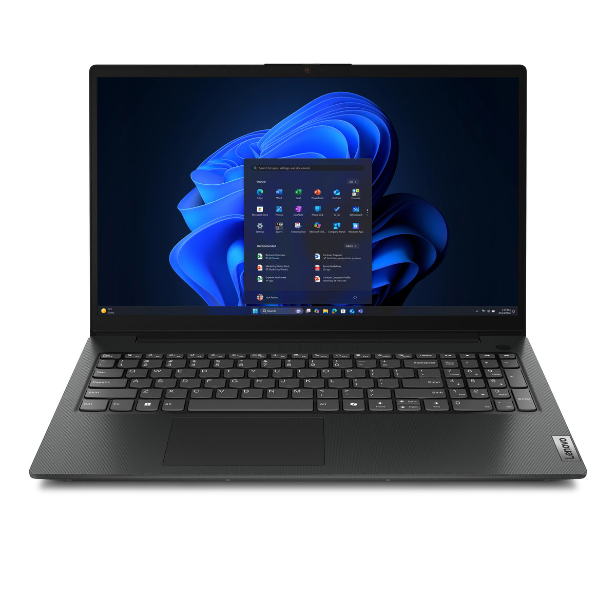 Lenovo V15 G7 IWC Intel Core 5 320 Laptop 39,6 cm (15.6") Full HD 16 GB DDR5-SDRAM 512 GB SSD Wi-Fi 6 (802.11ax) Windows 11 Pro Schwarz Deutsch