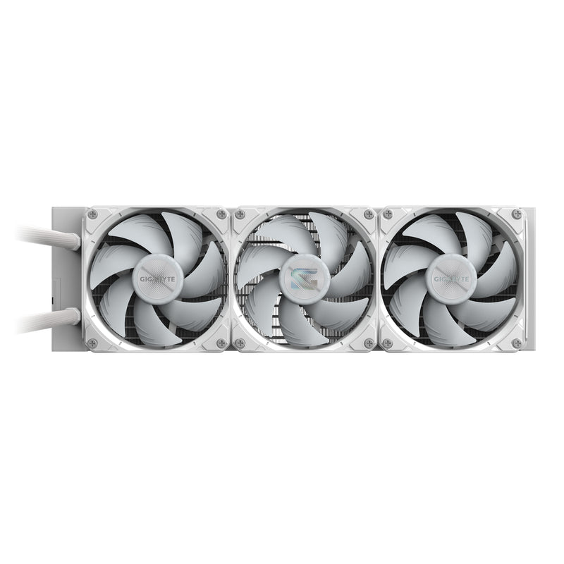 GIGABYTE GAMING 360 ICE Flüssigkeitskühler für CPU - 3x120 mm ARGB-Lüfter, Schiebe-Verriegelungsmechanismus, DAISY-CHAIN, Kompatibel mit Intel LGA 1851 und AMD AM5