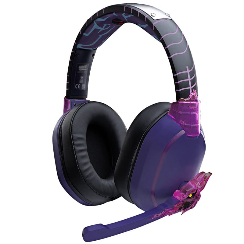 Lexip Sasuke Revenge Kopfhörer Verkabelt & Kabellos Kopfband Gaming Bluetooth Schwarz, Violett