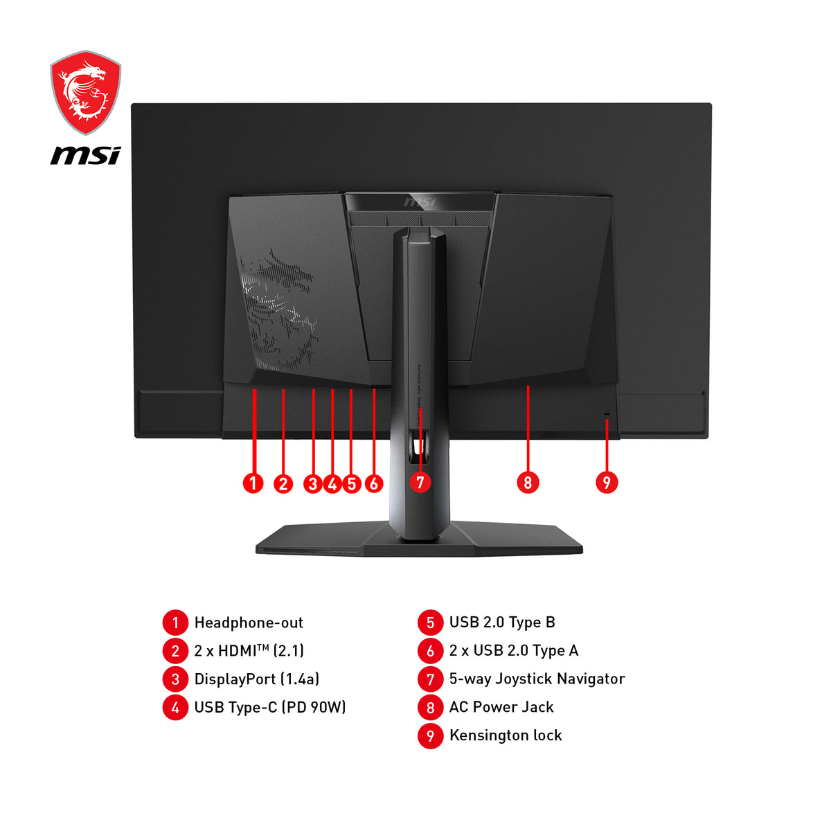 MSI MPG 321URXDE QD-OLED Computerbildschirm 80 cm (31.5") 3840 x 2160 Pixel 4K Ultra HD Schwarz