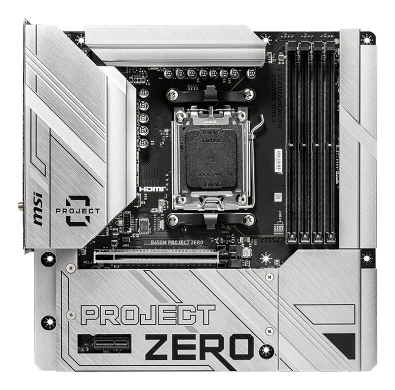 MSI B650M PROJECT ZERO Motherboard AMD B650 Sockel AM5 micro ATX