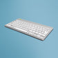 R-Go Tools Ergonomische Tastatur R-Go Compact Break, kompakte Tastatur mit Pausensoftware, QWERTY (NORDIC), Bluetooth, Weiß
