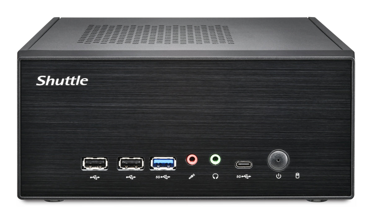 Shuttle XPC slim Barebone XB860G2 - S1851, Intel H860, 1xDP, 2xHDMI, 2 PCIe Slots (1x 16X & 1x X1), 2x Intel LAN (1G + 2.5G), 8x USB, 3x M.2, 24/7 Dauerbetrieb