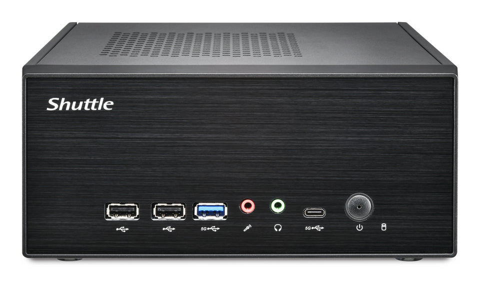 Shuttle XPC slim Barebone XB860G2 - S1851, Intel H860, 1xDP, 2xHDMI, 2 PCIe Slots (1x 16X & 1x X1), 2x Intel LAN (1G + 2.5G), 8x USB, 3x M.2, 24/7 continuous operation