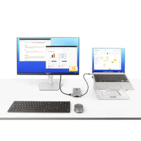 StarTech.com USB-C Multiport Adapter - USB C auf VGA/4K 60Hz HDMI Adapter - 3-Port USBC Hub - 100W PD - GbE - USB C Dockingstation/Laptop Dock - Mini/Reise Dock USB C Adapter - 30 cm Integ. Kabel mit Kabelschlitz