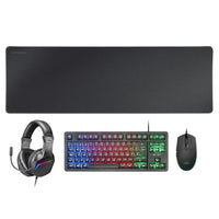 Mars Gaming MCPRGB3FR Tastatur Maus enthalten USB Französisch Schwarz