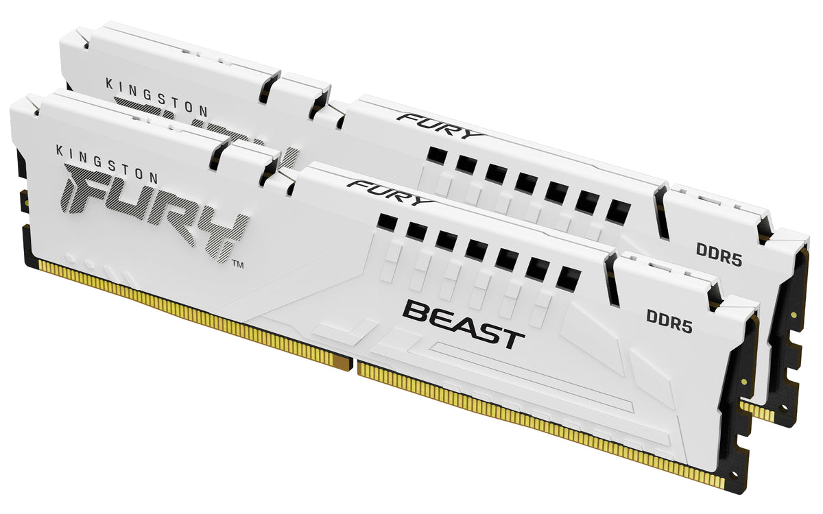 Kingston Technology FURY Beast 32 GB 6400 MT/s DDR5 CL32 DIMM (Kit of 2) White EXPO