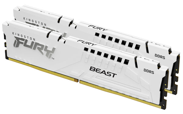 Kingston Technology FURY Beast 32 GB 6800 MT/s DDR5 CL34 DIMM (Kit of 2) White EXPO