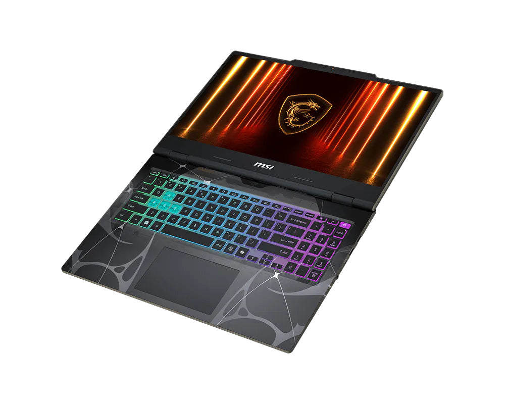 MSI Cyborg 15 B2RWFKG-401 Intel Core 7 240H Laptop 39,6 cm (15.6") Full HD 16 GB DDR5-SDRAM 512 GB SSD NVIDIA GeForce RTX 5060 Laptop GPU Wi-Fi 6E (802.11ax) Windows 11 Home Schwarz