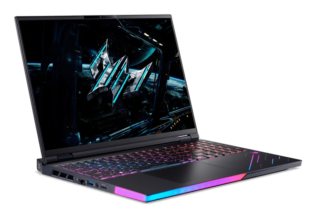 Acer Predator PH16-73-96SW Intel Core Ultra 9 275HX Laptop 40,6 cm (16") WQXGA 64 GB DDR5-SDRAM 2 TB SSD NVIDIA GeForce RTX 5090 Wi-Fi 7 (802.11be) Windows 11 Home Schwarz