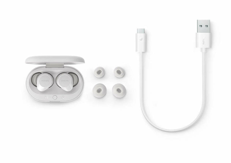 Philips TAT1209WT/00 Kopfhörer & Headset True Wireless Stereo (TWS) im Ohr Anrufe/Musik Bluetooth Weiß