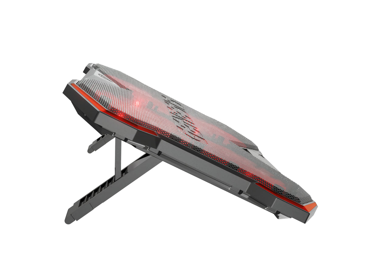 GENESIS Oxid 260 Llaptop-Kühlpad 43,9 cm (17.3") 1010 RPM Schwarz, Rot