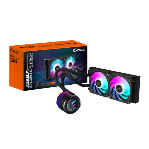 K Cooler GIGABYTE AORUS WATERFORCE X II 240 AIO Liquid CPU Cooler