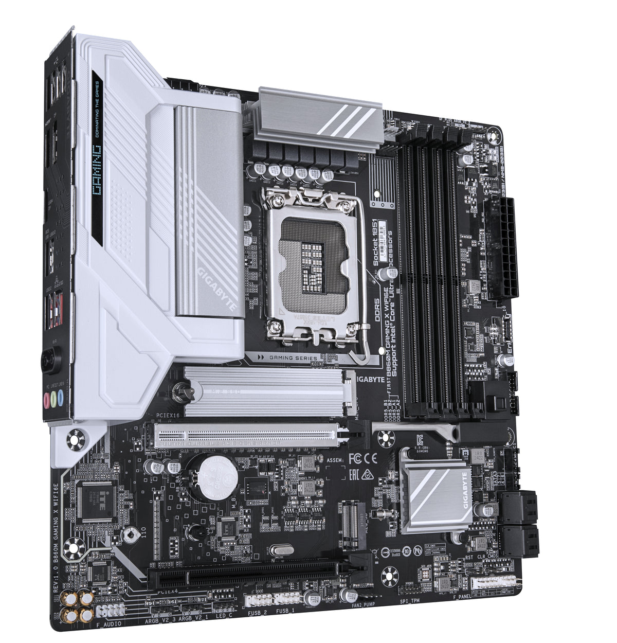 GIGABYTE B860M GAMING X WIFI6E Mainboard - Intel Core Ultra CPUs, 8+1+2+2 Phasen VRM, bis zu 9200MHz DDR5, 1xPCIe 5.0 + 1xPCIe 4.0 M.2, 2,5 GbE LAN, WIFI 6E, USB 4