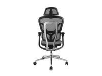 Equip Ergonomischer Premium-Bürostuhl mit Kopfstütze und Armlehnen, Grau