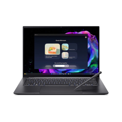 Acer Swift SFX14-61G-R56L AMD Ryzen AI 9 365 Laptop 35,6 cm (14") WQXGA+ 32 GB LPDDR5x-SDRAM 2 TB SSD NVIDIA GeForce RTX 5070 Wi-Fi 6E (802.11ax) Windows 11 Home Grau