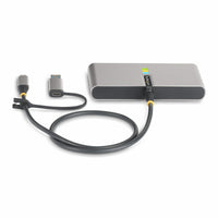 StarTech.com 2-Port USB-C Hub mit Ethernet und RS232 Port,USB-A Adapter, Ladefunktion 100W Power Delivery Pass-Through, 2x USB-A 5Gbps, Gigabit LAN, RS232 Seriell (FTDI)