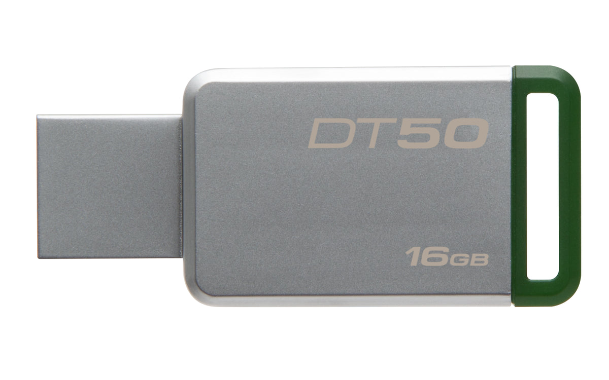 Kingston Technology DataTraveler 50 16GB USB-Stick USB Typ-A 3.2 Gen 1 (3.1 Gen 1) Grün, Silber