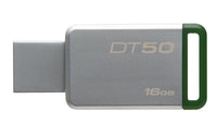 Kingston Technology DataTraveler 50 16GB USB-Stick USB Typ-A 3.2 Gen 1 (3.1 Gen 1) Grün, Silber