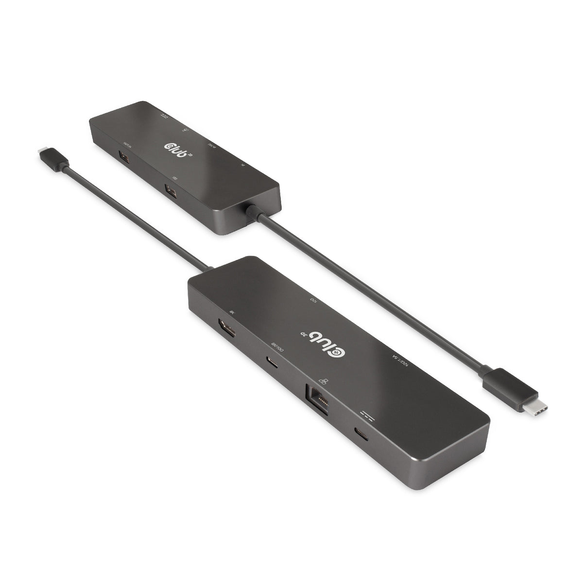 CLUB3D 6-in-1 USB3.2 Gen2 Typ-C Dual Displays Portable Dock mit USB Typ-C Video 4K60Hz