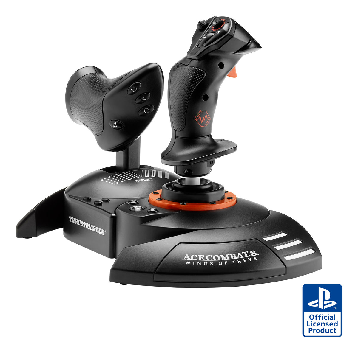 Thrustmaster T.FLIGHT HOTAS NEO ACE COMBAT 8 Wings of Theve Edition Schwarz, Rot USB Flightstick Digital PC, PlayStation 4, PlayStation 5