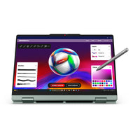 Lenovo IdeaPad 5 2-in-1 14AGP11 Copilot+ PC AMD Ryzen AI 5 430 Hybrid (2-in-1) 35,6 cm (14") Touchscreen WUXGA 16 GB DDR5-SDRAM 512 GB SSD Wi-Fi 7 (802.11be) Windows 11 Home Grün, Grau Deutsch