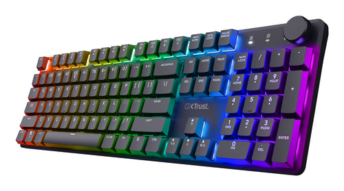 Trust GXT 868 Torix Tastatur Gaming USB + RF Wireless + Bluetooth QWERTY US Englisch Schwarz