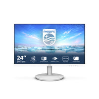 Philips V Line 241V8AW/00 Computerbildschirm 60,5 cm (23.8") 1920 x 1080 Pixel Full HD LCD Weiß