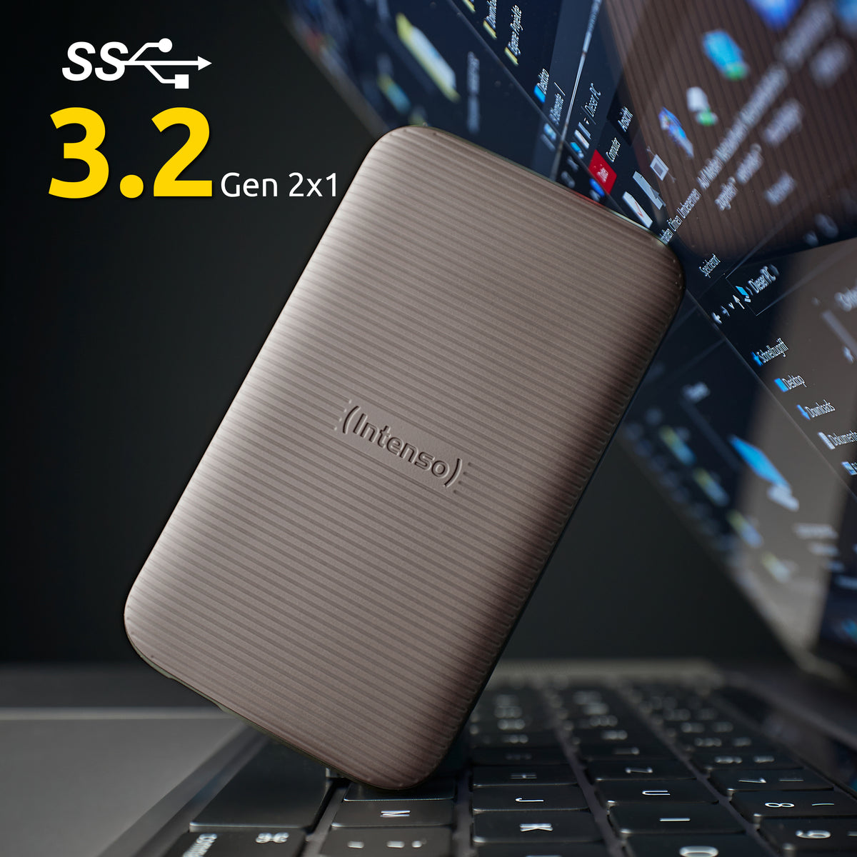Intenso TX500 1 TB USB Typ-C 3.2 Gen 2 (3.1 Gen 2) Braun