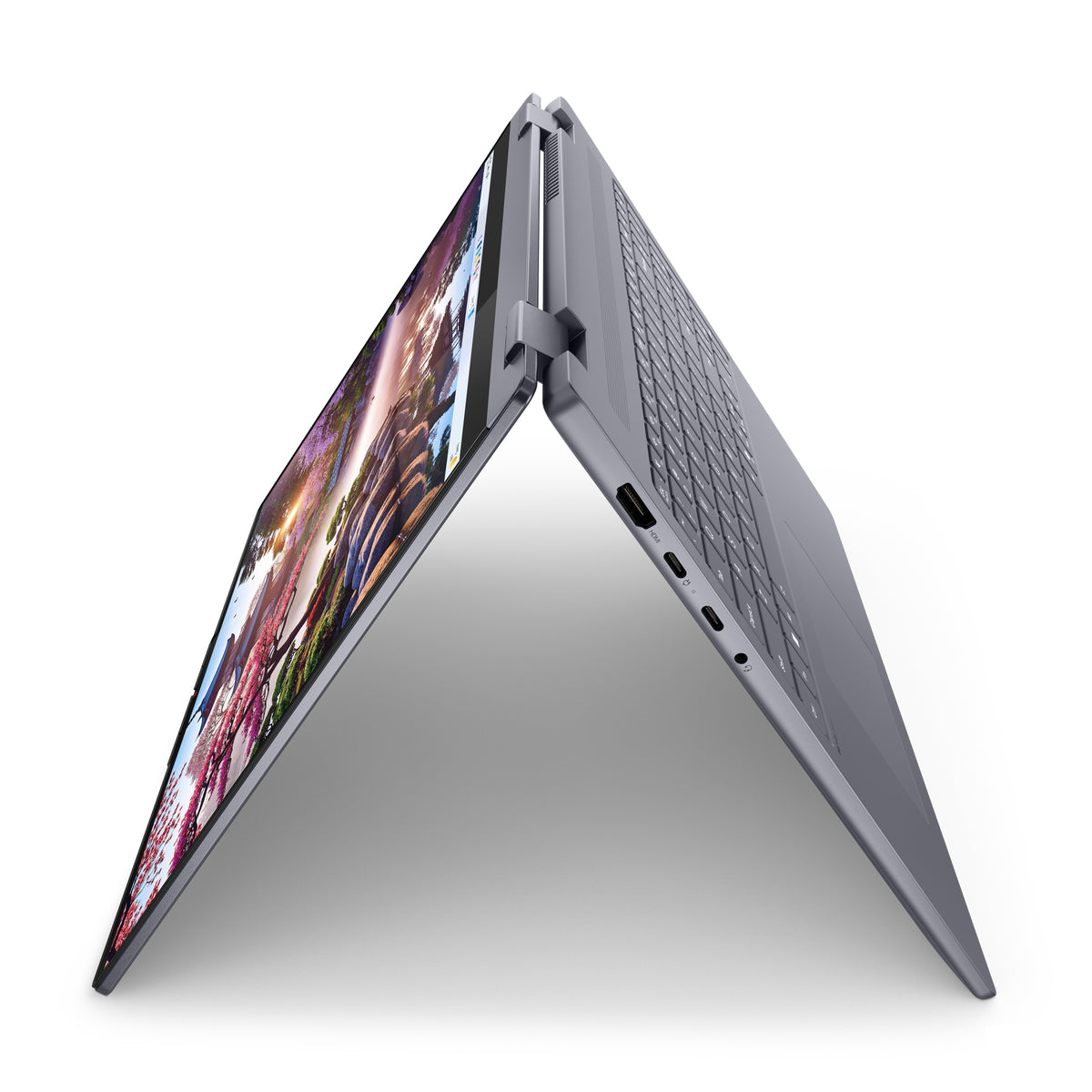 Lenovo IdeaPad 5 2-in-1 16AKP10 Copilot+ PC AMD Ryzen AI 7 350 Hybrid (2-in-1) 40,6 cm (16") Touchscreen WUXGA 16 GB LPDDR5x-SDRAM 1 TB SSD Wi-Fi 7 (802.11be) Windows 11 Home Deutsch Grau