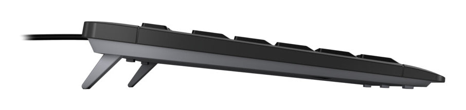 CHERRY STREAM Tastatur Heimbüro USB QWERTY Portuguesisch Schwarz, Grau