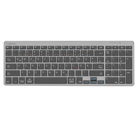 LogiLink ID0215 Tastatur Maus enthalten Heimbüro Bluetooth QWERTZ Deutsch Anthrazit, Grau