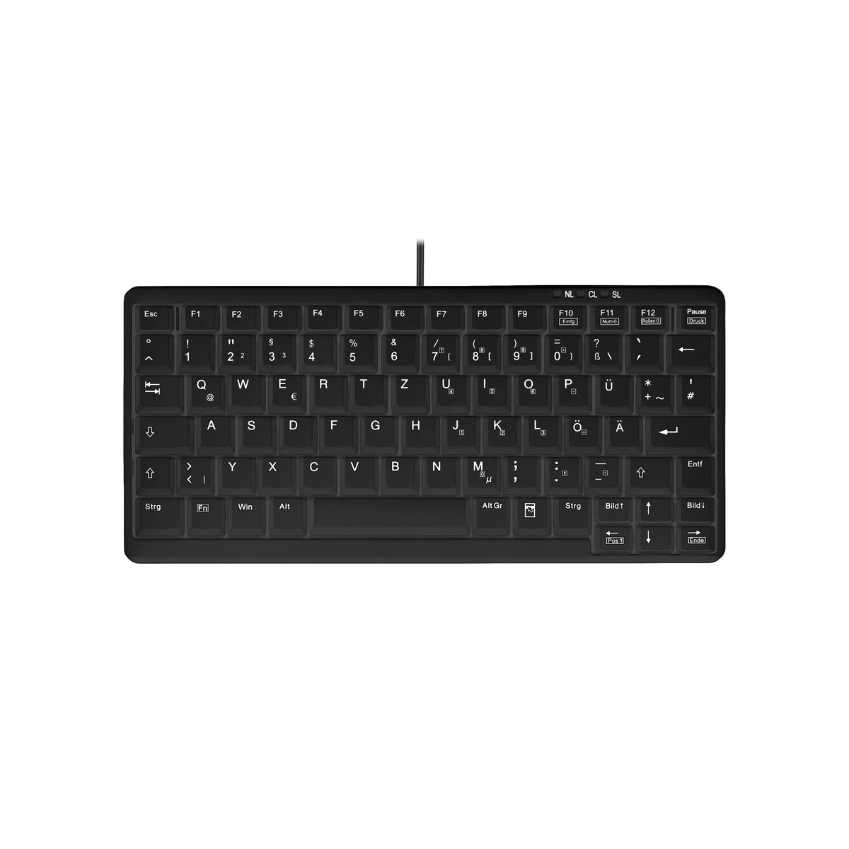 Contour Design Active Key Contour Industrietastatur IP68 Mini Kabelgebunden Schwarz DE 4100