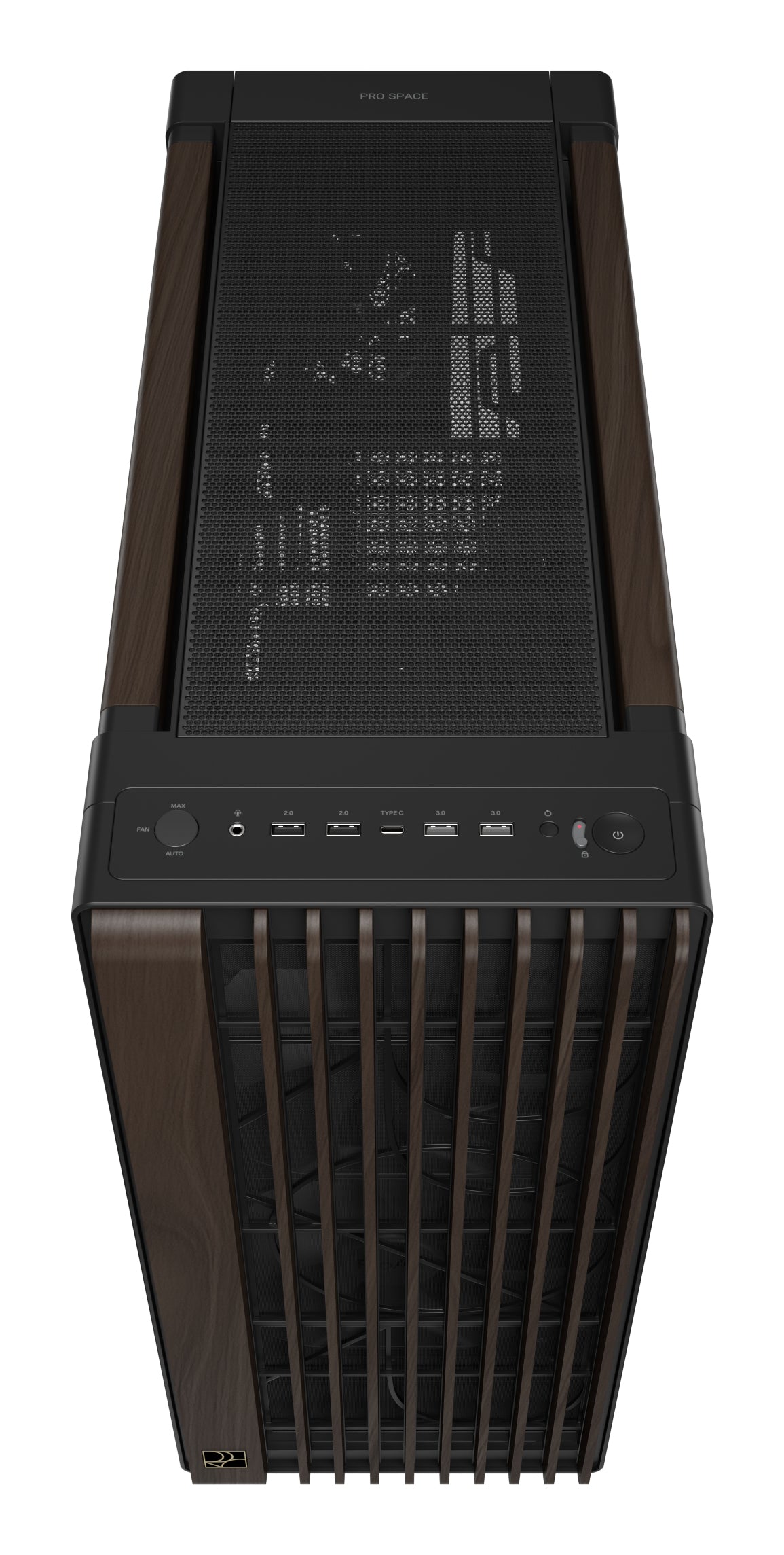 ASUS ProArt PA602 Wood Edition Modern Black - Tempered Glass Panel Midi Tower Schwarz, Holz