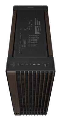 ASUS ProArt PA602 Wood Edition Modern Black - Metal Panel Midi Tower Schwarz, Holz