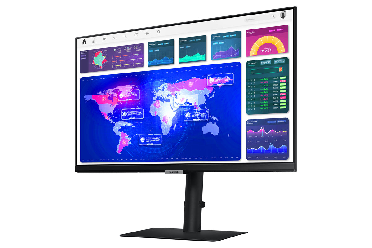 Samsung S60UA Computerbildschirm 61 cm (24") 2560 x 1440 Pixel Quad HD LCD Schwarz