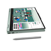 Lenovo IdeaPad 5 2-in-1 14AGP11 Copilot+ PC AMD Ryzen AI 5 430 Hybrid (2-in-1) 35,6 cm (14") Touchscreen WUXGA 16 GB DDR5-SDRAM 512 GB SSD Wi-Fi 7 (802.11be) Windows 11 Home Grün, Grau Deutsch