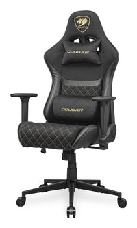 COUGAR Gaming-Stuhl Armor One V2 Gold F, PVC/Stoff, Schwarz