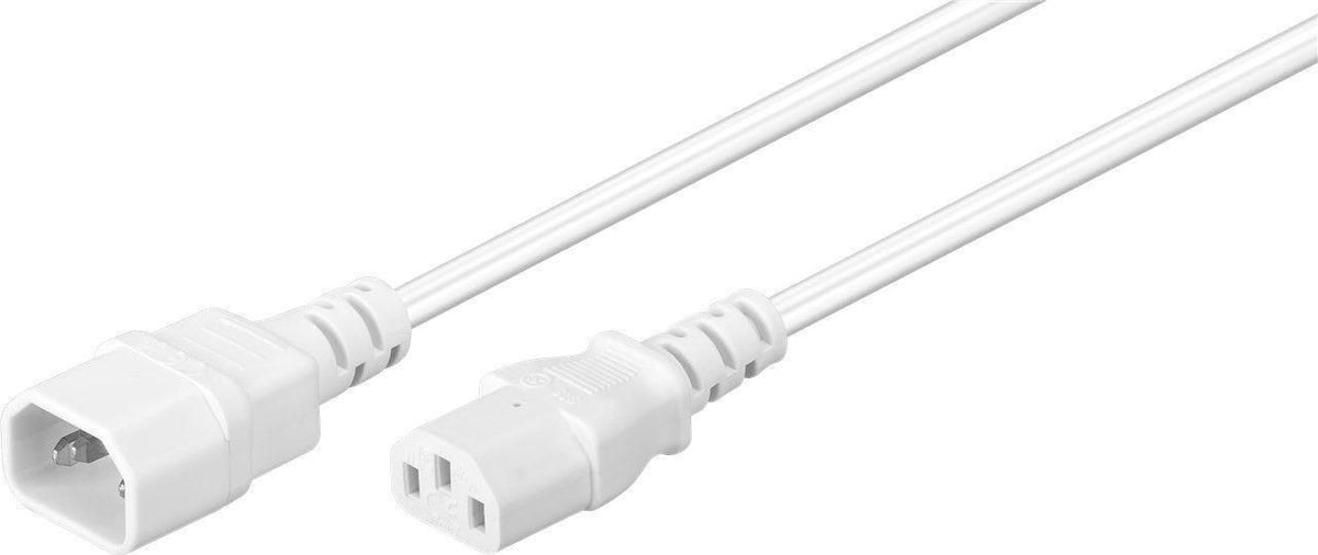 Microconnect PE040605W Stromkabel Weiß 0,5 m C14-Koppler C13-Koppler