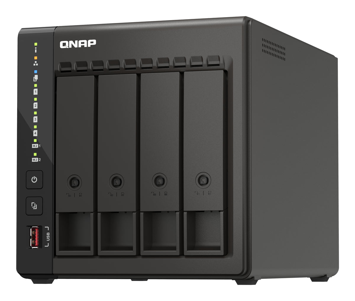QNAP TS-453E NAS Tower Intel® Celeron® J6412 8 GB 0 TB QNAP QTS Schwarz