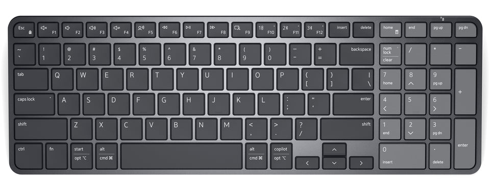 DELL Pro 7 KB746 Tastatur Universal RF Wireless + Bluetooth QWERTY US International Graphit