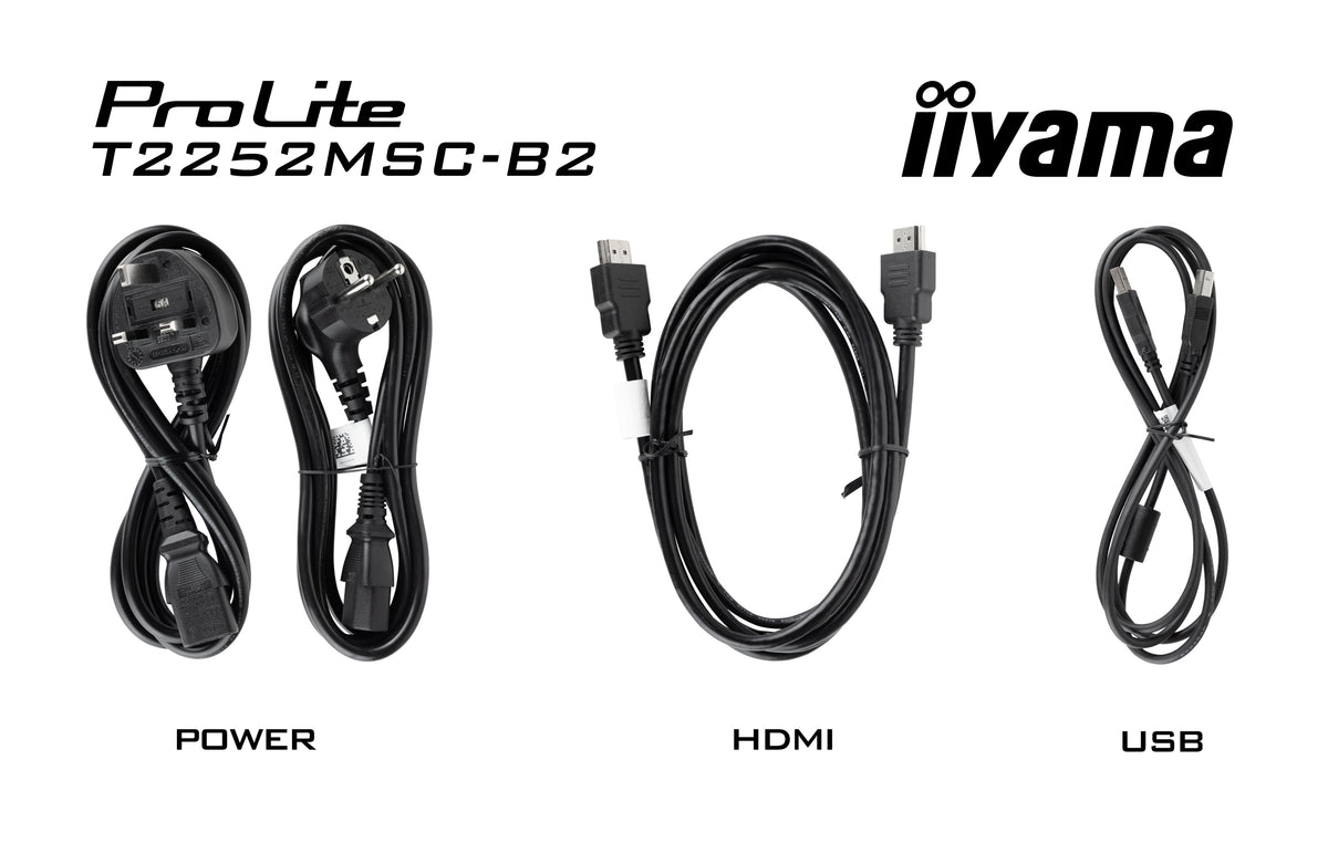 iiyama ProLite T2252MSC-B2 Computerbildschirm 54,6 cm (21.5") 1920 x 1080 Pixel Full HD LCD Touchscreen Schwarz