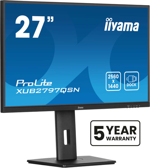 iiyama ProLite XUB2797QSN-B2 Computerbildschirm 68,6 cm (27") 2560 x 1440 Pixel Quad HD LED Schwarz