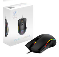 MSI FORGE GM300 Maus Gaming Beidhändig USB Typ-A Optisch 7200 DPI