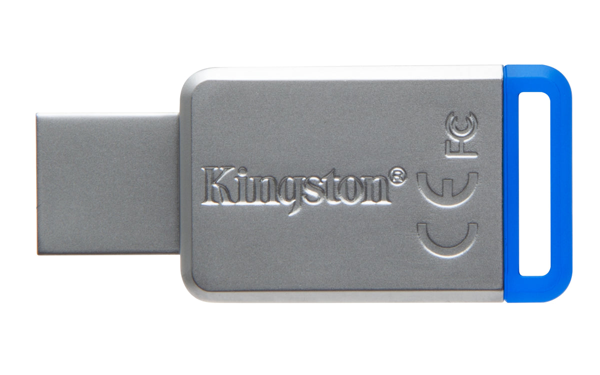 Kingston Technology DataTraveler 50 64GB USB-Stick USB Typ-A 3.2 Gen 1 (3.1 Gen 1) Blau, Silber